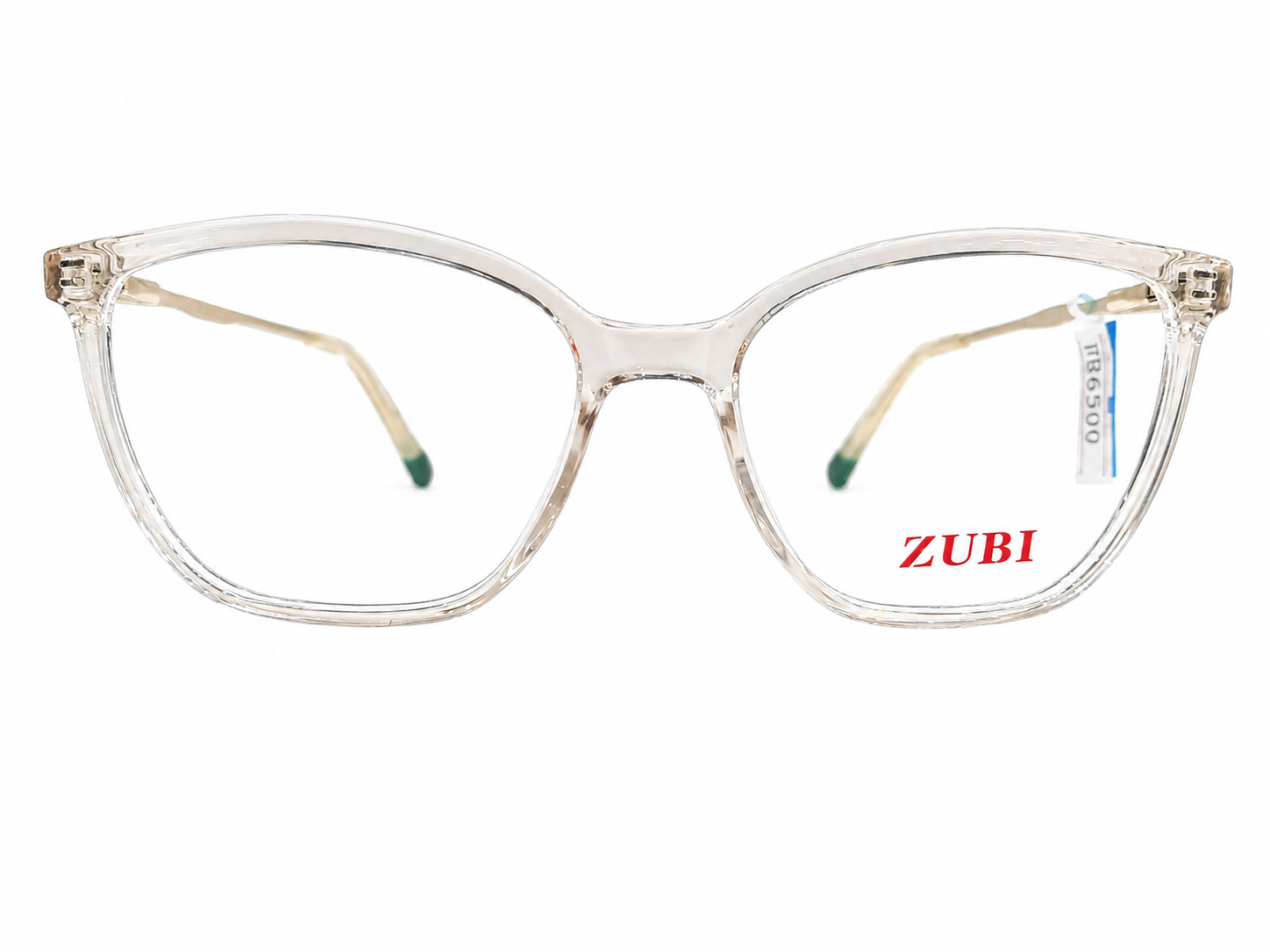 Clear Eyeglasses with ZUBI Branding