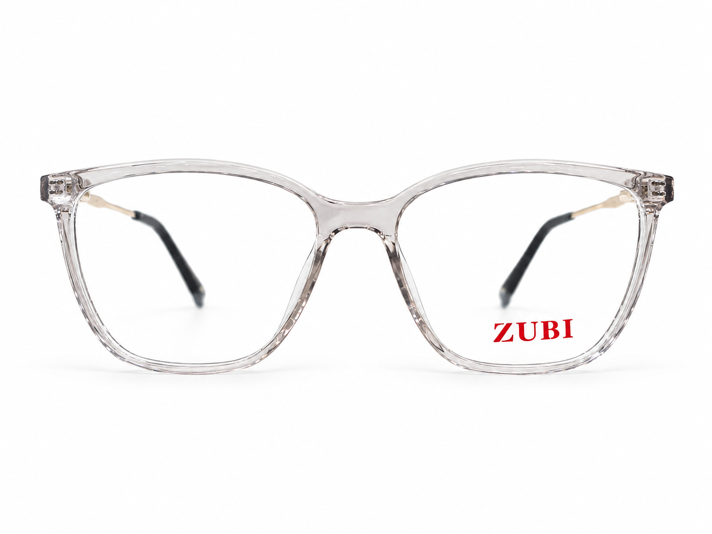 Clear ZUBI Glasses on White