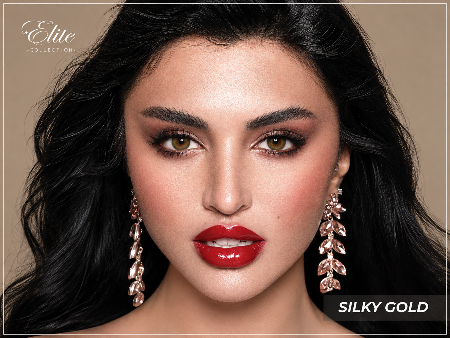Silky Gold Glamour Portrait