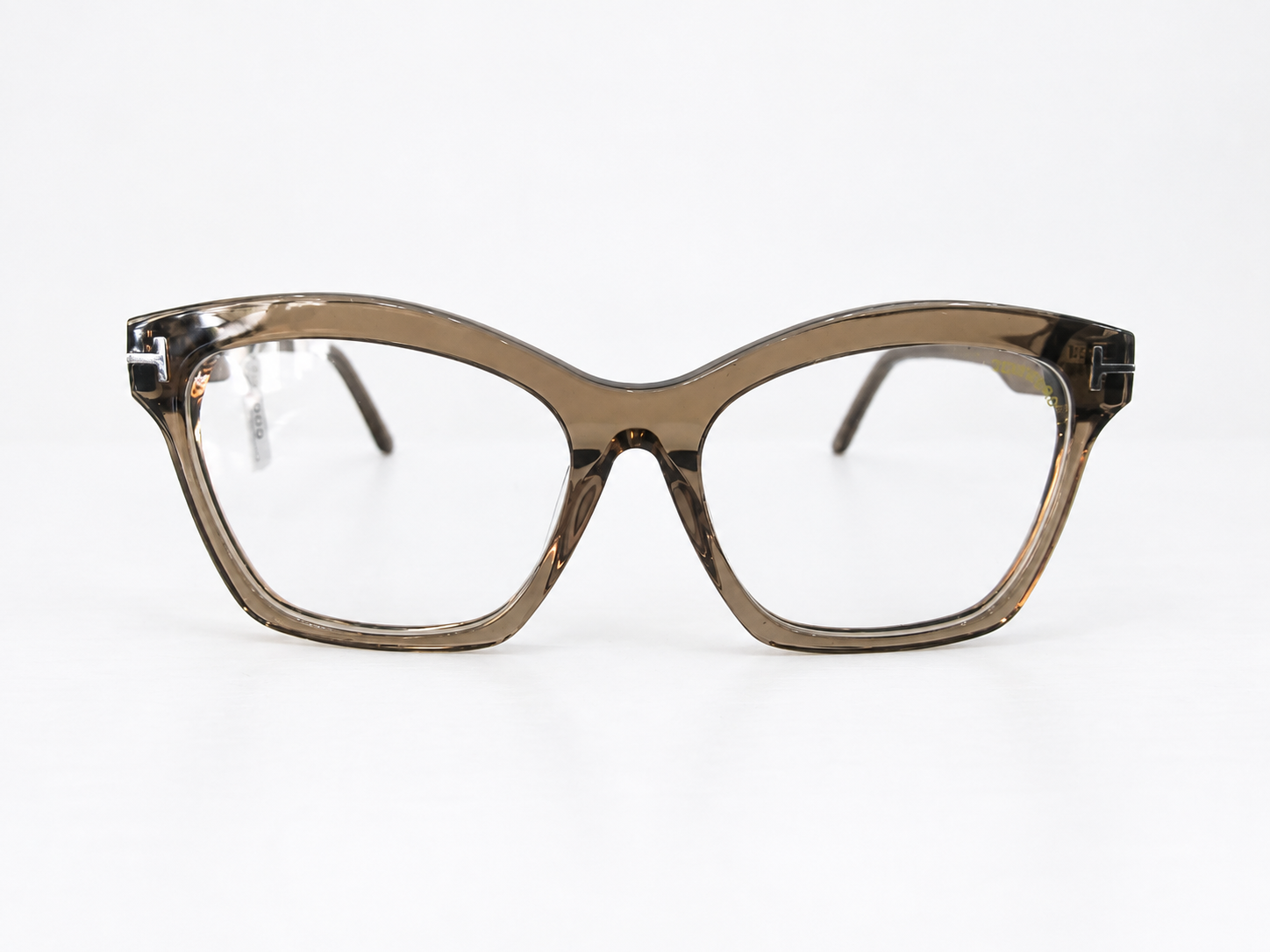 Translucent Taupe Cat-Eye Glasses